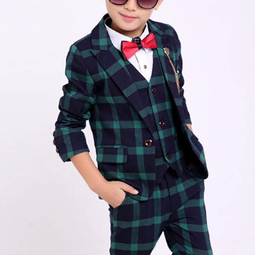 Niño Traje De Ceremonia Conjunto De 4 Piezas Chleco Chaqueta para Bautizo Comunión