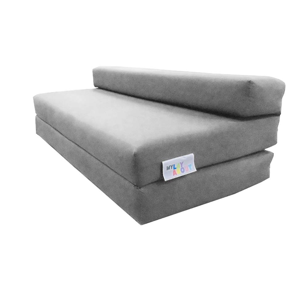 My Layabout Double | 2 Seater | Kids Z Bed/Chair bed/Fold up bed | Available in 10 colours (Silver - Grey)