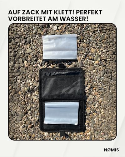 NØMIS XXL Vorfachtasche Angeln | Angeltasche | Hakentasche | Perfekter Organizer für Angelsets und Angelmontagen | Vorfachmappe Angeln | Angelscheinmappe | Meeresangeln Angelzubehör