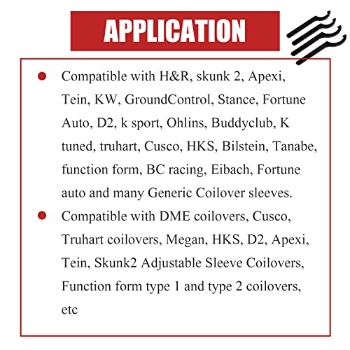 Coilover Adjustment Tool Compatible for Coilovers - K Sport, Skunk 2, Apexi, Megan Racing - 2 Large Steel Spanner Wrenches + 1 Small Wrench - Image 2