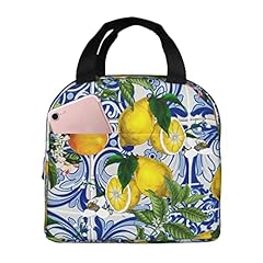 Mediterranean Lemon On Blue Ceramic Tiles