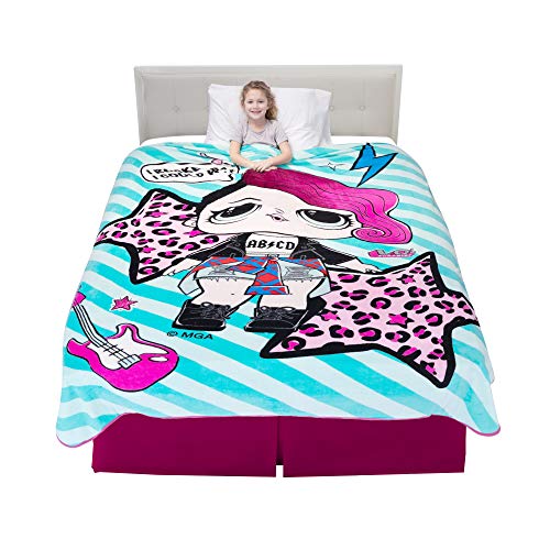 Franco Kids Bedding Super Soft Plush Blanket, Twin/Full Size 62" x 90", LOL