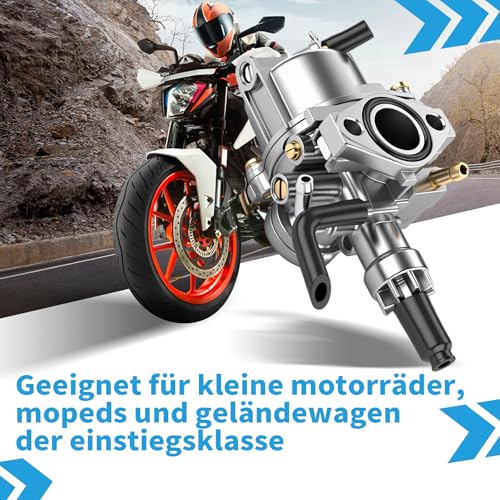 Kefflum Roller Vergaser,17mm Vergaser for Scooter Carburetor for Speedfight 1 & 2-50cc