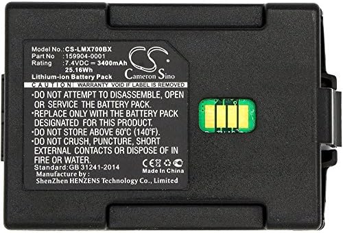 Cameron Sino Battery for LXE MX7 PN:LXE 159904-0001, 163467-0001 3400mAh / 25.16Wh