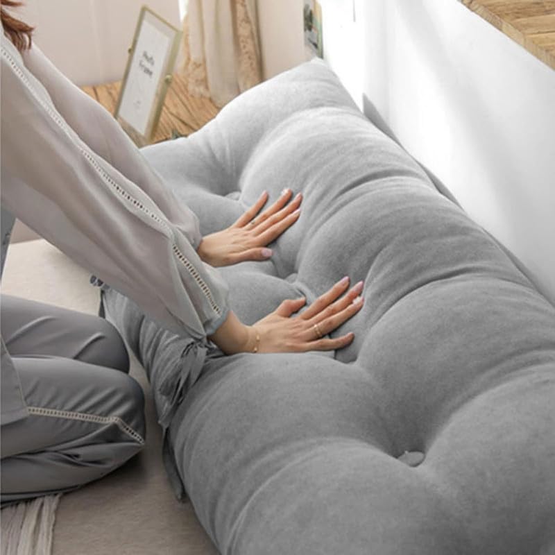 QTANZIQI Almohada de Lectura Triangular: cojín de Apoyo Lumbar Multifuncional, Almohada de Respaldo Grande para sofá, cabecera, Acogedor cojín de Esquina para Lectura y relajación.