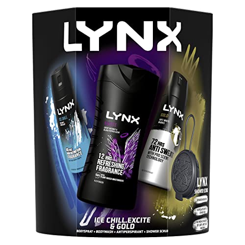 LYNX All Stars Trio & Body Scrub bodywash, body spray & anti-perspirant, 3 piece Gift Set perfect for his daily routine - Image 3