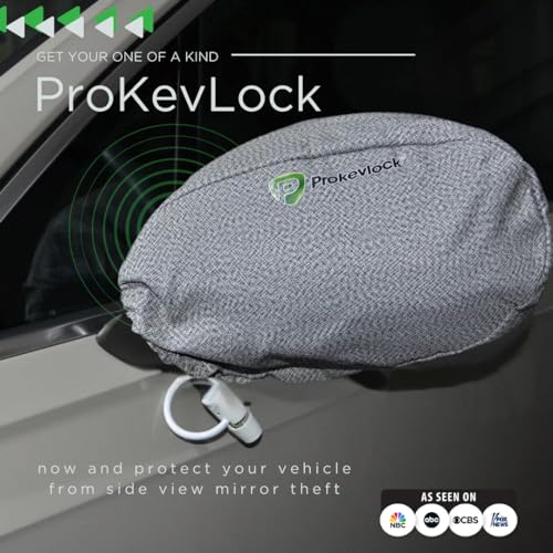 New & Improved ProKevLock Vehicle Side Mirror Covers Set with Anti-Theft Lock, UHMWPE, HPPE, 304 CRES Steel Mesh, Fits all Vehicles & Most Pickup Trucks, Protection from Ice, Bird Droppings, Version 3 - Image 5