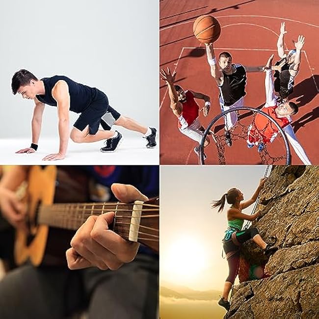 uxcell Hand Grip Strength Trainer, 3 70-80 Lbs Silicone Rings Finger Forearms Exercise Grip Squeezer for Athletes Workout, Rock Climbing, Space Gray