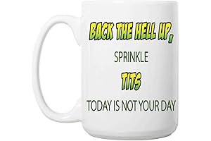 Funny Back the F Up Unicorn Mug