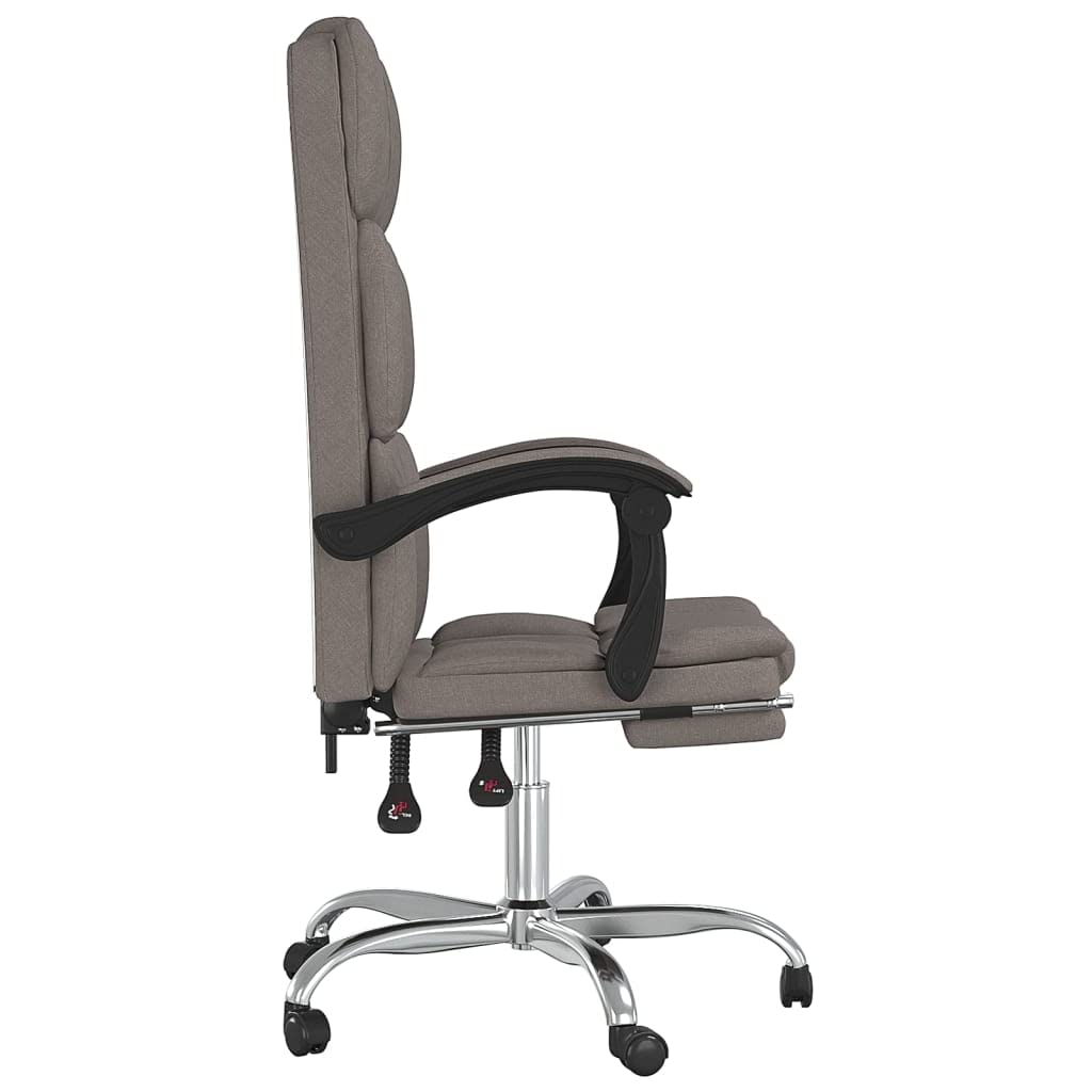 Silla de oficina giratoria de 360 grados con tejido transpirable, respaldo ajustable y reposapiés como silla de oficina ajustable en altura con función reclinable