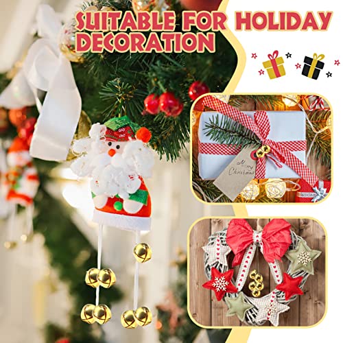 TOAOB 200 Pcs Small Gold Metal Jingle Bells Jingle Bells 10mm for Jewellery Making Christmas Party Decoration Indoor Bells - Image 3