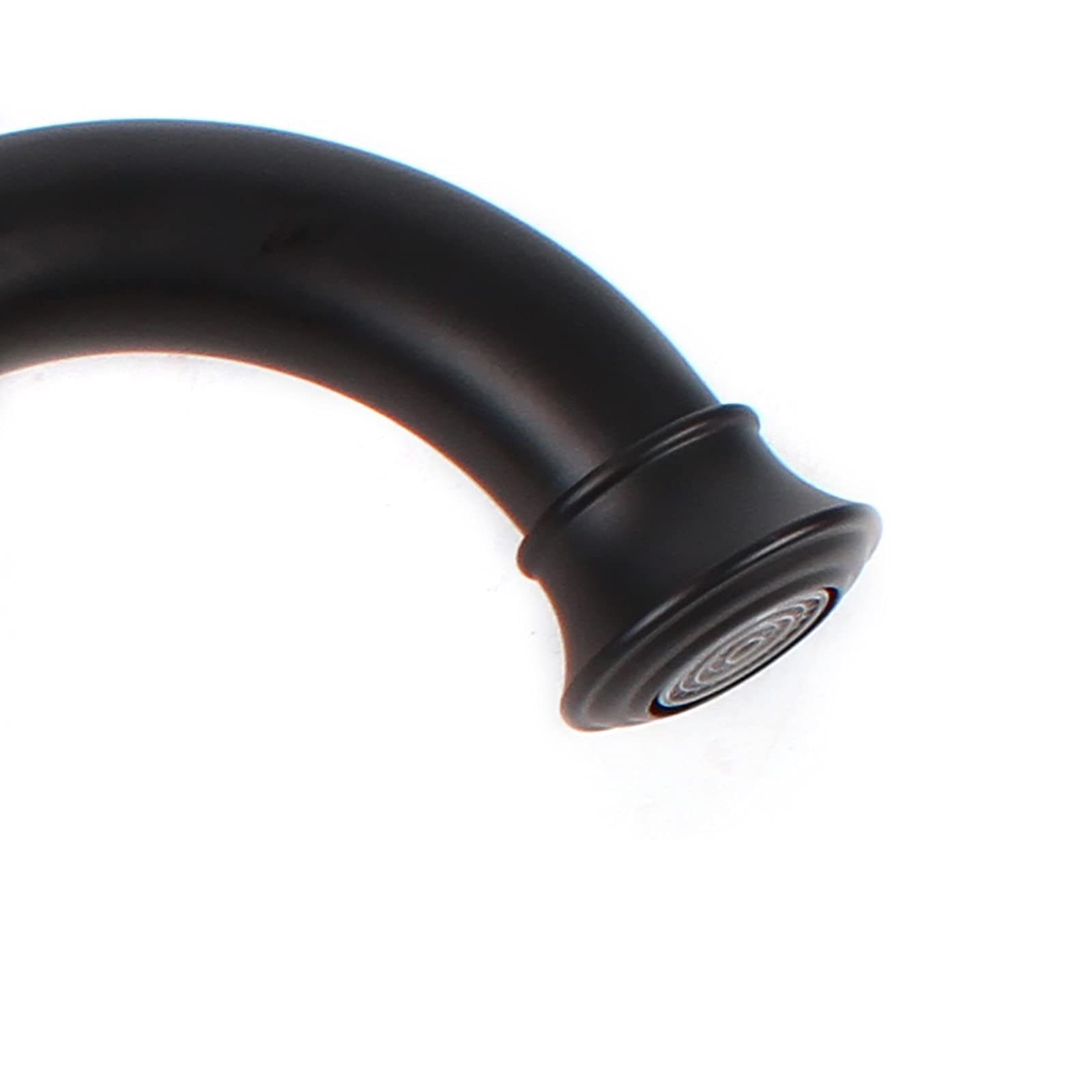 Grifo de cocina, grifo clásico de caño alto, grifo de cobre, grifo monomando para baño, color negro