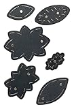 Sizzix 661514 Movers & Shapers Magnetic Die Set, Shapes by Jill Mackay (6-Pack),,