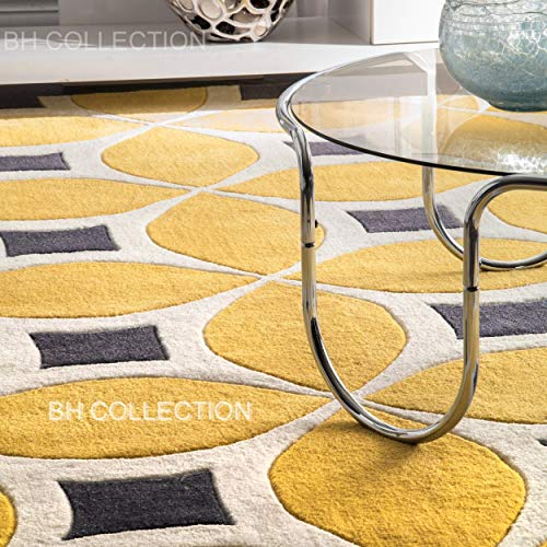 Image of Classical Look Plain Handmade Big Carpet with Super Soft & Pure Woolen Carpet for Your BEDROOMS & Living Room with 1 INCH Pile Height 12.0 X 15.0 FEET (360x450 cm) Multi