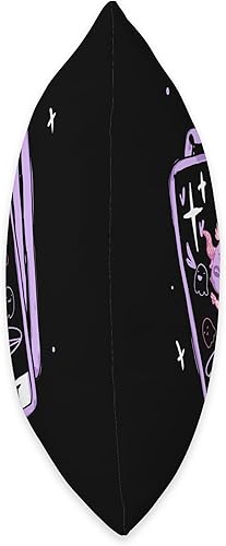 Miniatura 2 de Pastel Goth Creepy Kawaii Cute Creepy Baphomet Almohada de Tarot Kawaii bonita y espeluznante tarjeta de tarot Baphomet 16 x 16 pulgadas multicolor