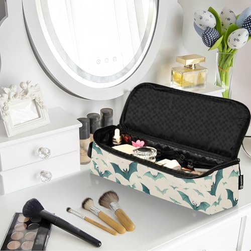 Bolsa de viaje para herramienta de cabello color verde claro, resistente al calor, con cierre y doble capa para planchas y accesorios de cuidado capilar miniatura 6