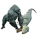 King Kong VS Vastatosaurus Rex Dinosaur Toys with Realistic Rock Action Figure Rampage Gorilla Fight Tarbosaurus Animal Figurines for Role Playing Story Telling Toy for Kids