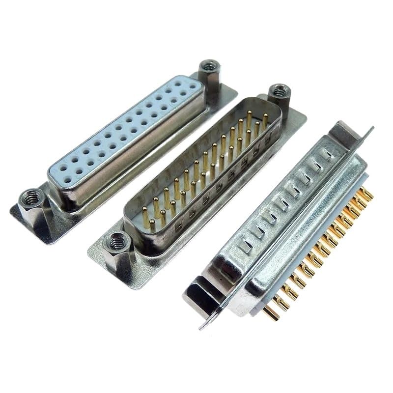 Image of 1PCS DB9 Gold Sol* /id Pin 9 15 25 37 Pin Plug VGA RS232 Serial Port Adapter Industrial Grade Head Connector(1PCS DB25 Female)