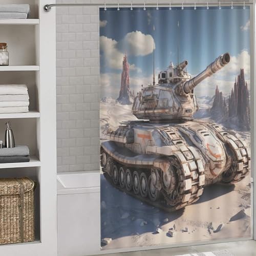 Rideau de douche tissus haut de gamme imperméable 152x183cm en polyester dense