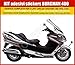 Autocollants Suzuki Burgman 400 graphique complet - Carénage GRIGIA- Kit 1 - (possibilité de personnaliser les couleurs) - Code 0034-g