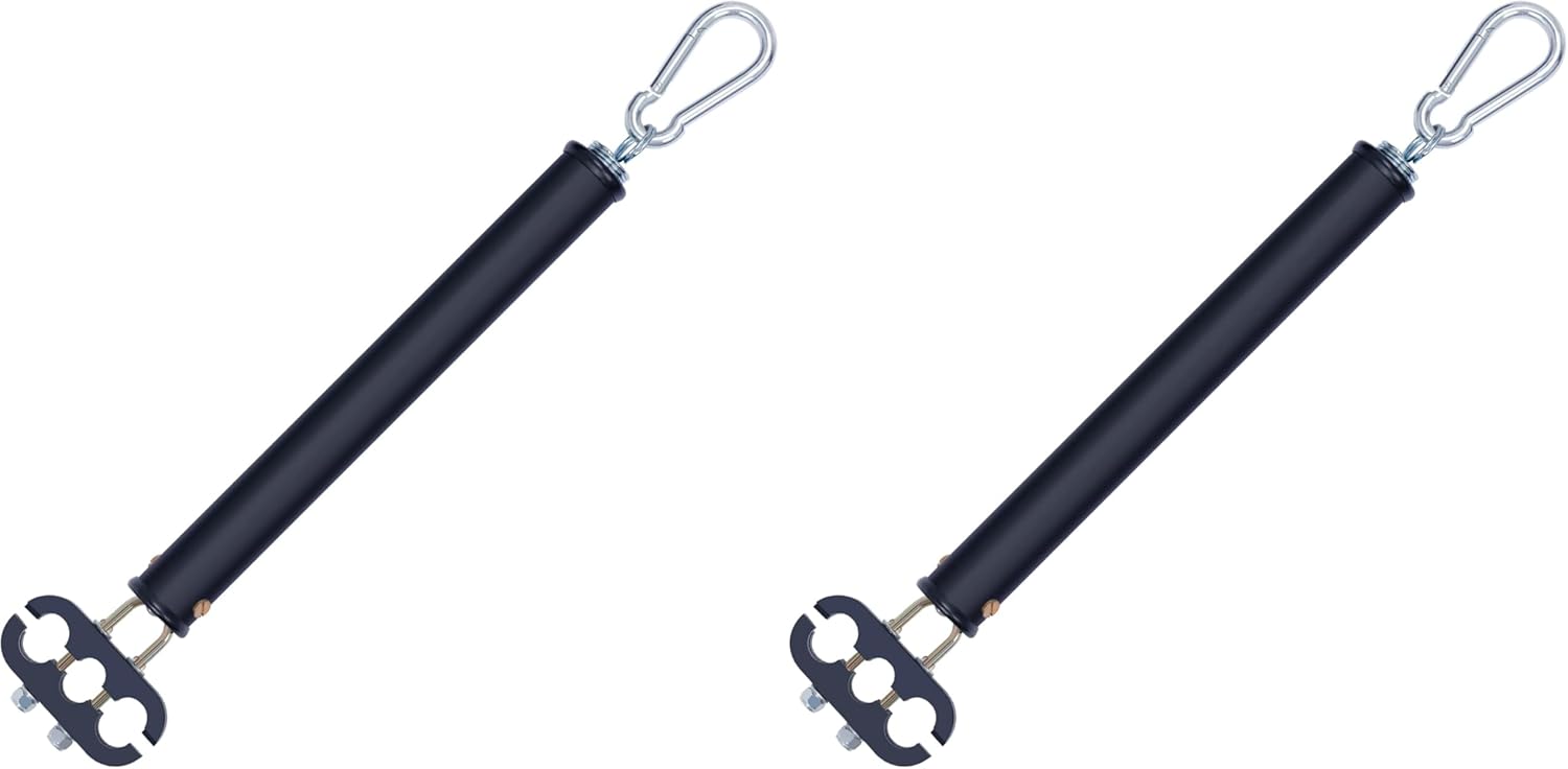 Cheemuii 20" Single Tender Spring Kit Heavy Duty ABS Air Line Hose Tracker Tender Kit with 3 Hose Holders for Semi Truck Trailer Tractor (Pack of 2)