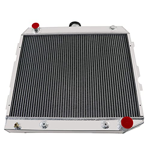 Coolingsnow 3 Row Aluminum Radiator For 1962-1972 Chevy Ii Nova Dodge Charger Coronet Plymouth Mopar V8 22" Wide Core Small Block Aluminum Radiators + Shroud Fan + Thermostat Relay Kits #TOP3
