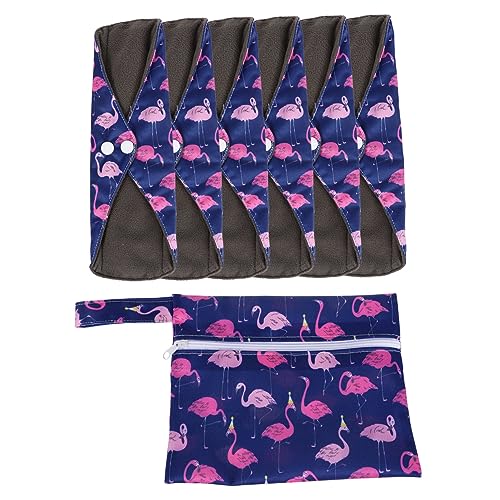 TOVINANNA Wiederverwendbare Damenbinden für Menstruationszeit Waschbare Slipeinlagen mit Beutel zur Reduzierung von Abfall für Reisen Sport oder Alltag