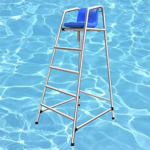 Silla de salvavidas alta de acero inoxidable 4 escalones