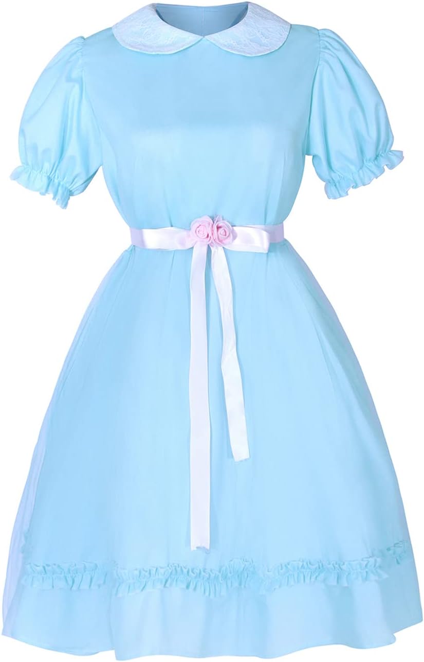 LTAKK Grady Twins Costume Women Scary Twins Dresses Adult Creepy Doll Cosplay for Halloween