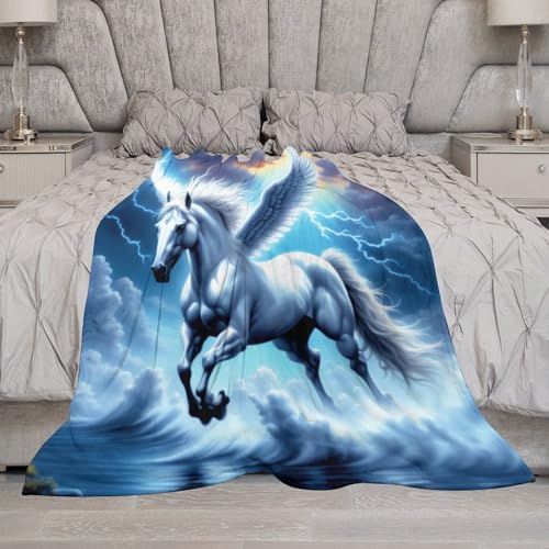 Couverture en polaire de flannel cheval 3D, couvre-lit d'exception 150x200 - 8