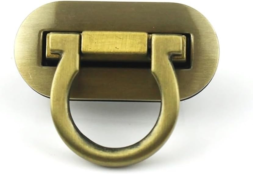 Metal Folding Lock Oval Shape Clasp Closure Accessories 42mm 1Pcs(D)