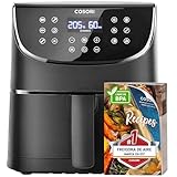 Cosori Freidora de Aire 5.5L Interior Metálico Real, Air Fryer Diseño Antióxido,...