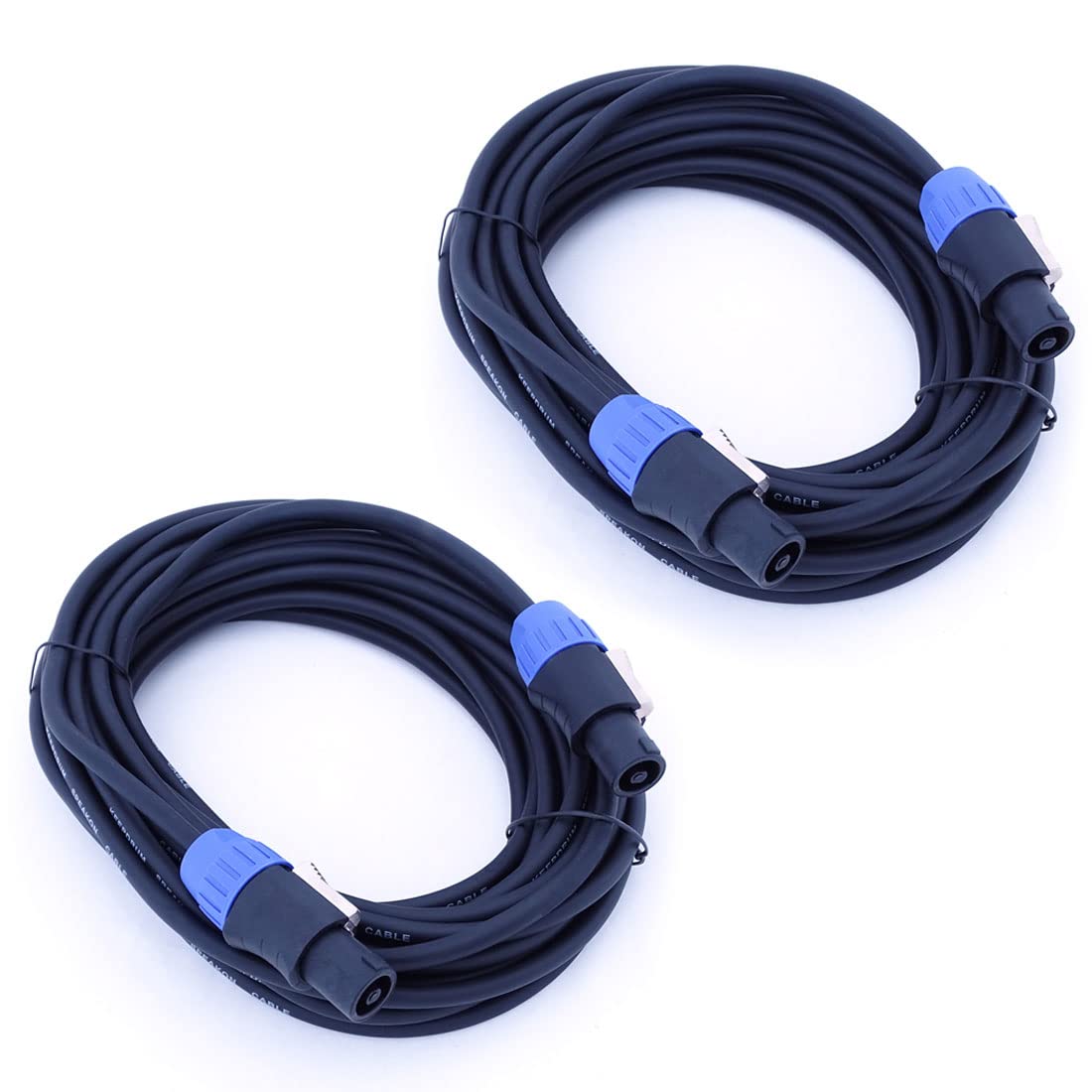 keepdrum SC004 Speakon - Cavo per altoparlante, 2 pezzi, 10 m