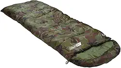 ntk, Saco de Dormir Tipo Sarcófago Viper, com Faixa de Temperatura entre 5°C à 12°C, com Capuz Incorporado e Bolsa de Transporte, Camuflado