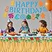 Island Princess Birthday Decorations Set with Banner, Cake Topper, Tablecloth – Tropical Luau Party Supplies for Girls Kids Ocean-Themed Celebration