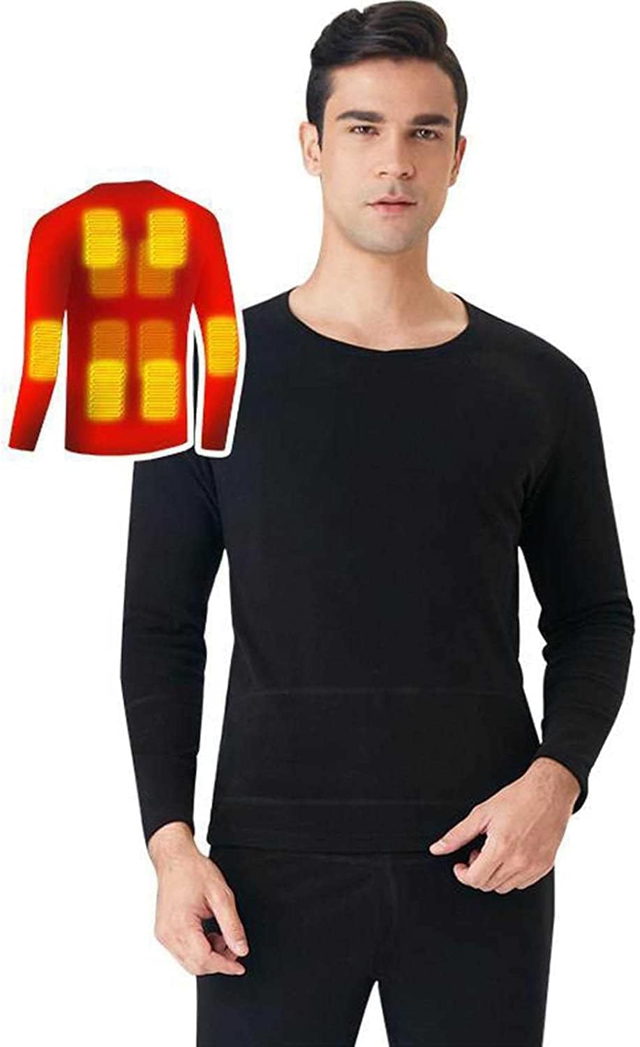 Warm Heat Shirts for Women and Men, USB Electric Thermal Body Warmer Electric Heating Base Layer for Outdoor
