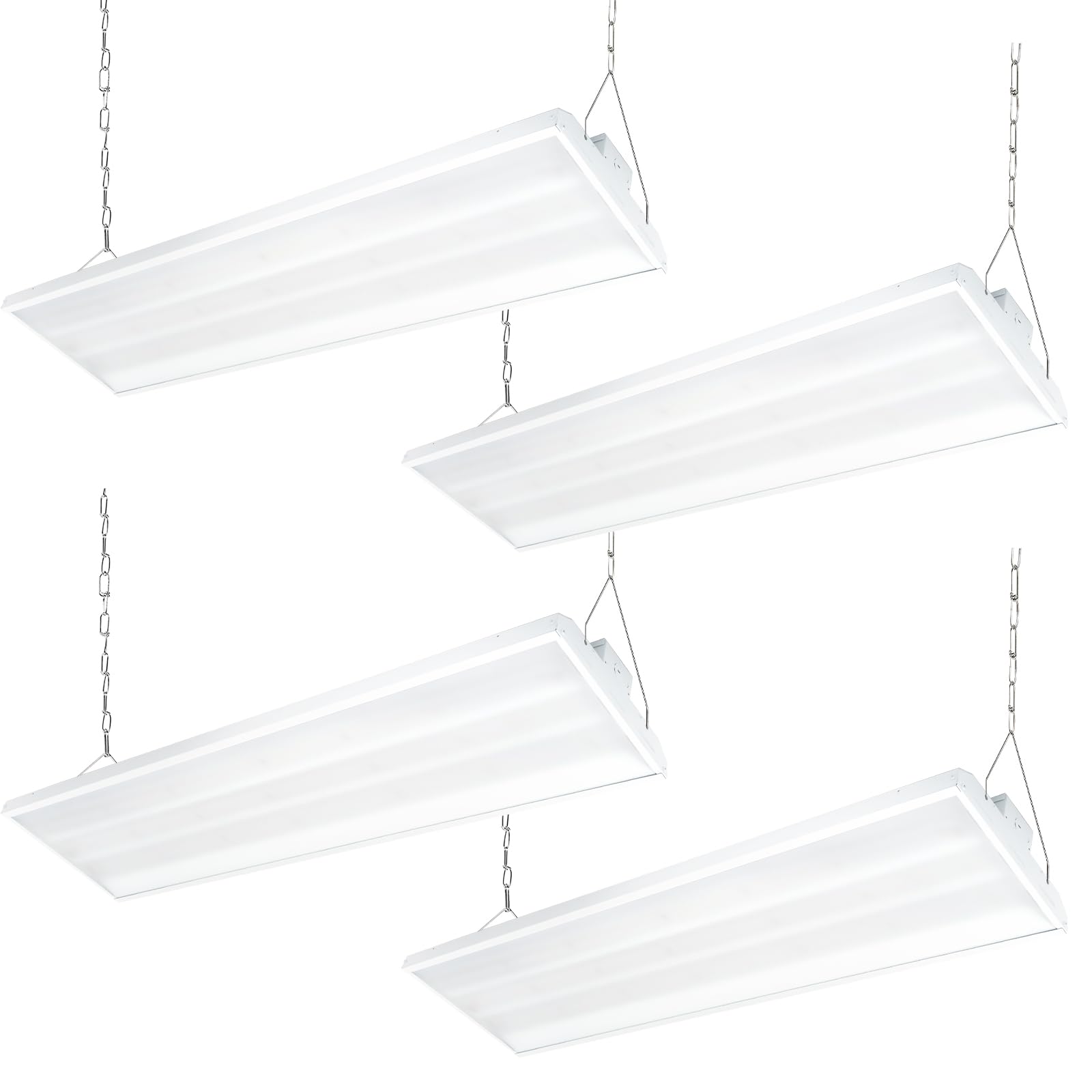 High Bay LED Shop Light 40900LM 2FT LED Linear High Bay Fixture with Motion Sensor 300W Commercial Bay