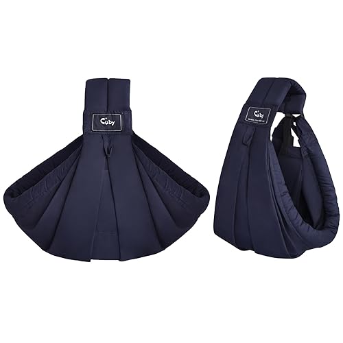 Miniatura 8 de Cuby, portabebés de algodón natural portabebés portabebés extra cómodo para transportar fácilmente recién nacidos, bebé bebé y ideal para registro