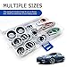 Titgoes 60 PCS AC Compressor Seal Washer Kit, A/C System Compressor Gasket Seals, 9 Sizes Gasket Bonded Seal Assortment, for Most Cars (Multicolored)