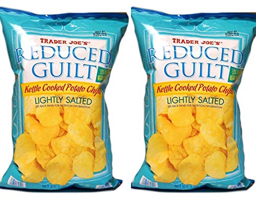 Trader Joe's Reduced Guilt Kettle Cooked Potato Chips: Lightly Salted - 2 Pk (14 oz)