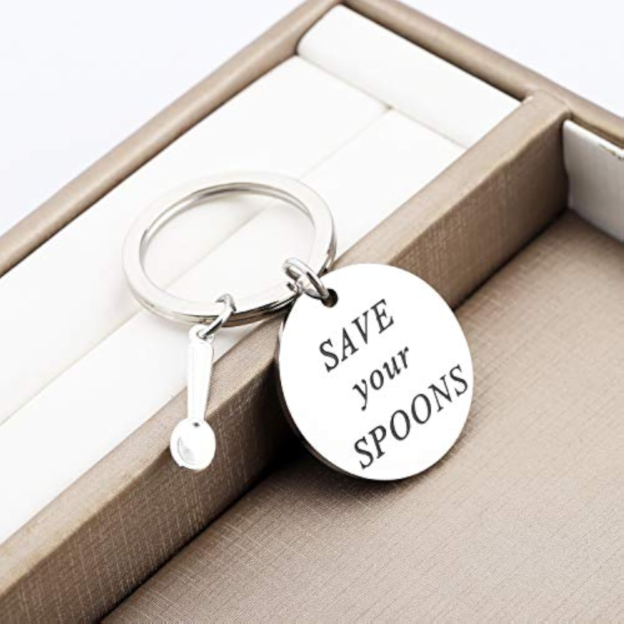 Fibromyalgia Awareness Stainless Steel Save Your Spoons Bracelet