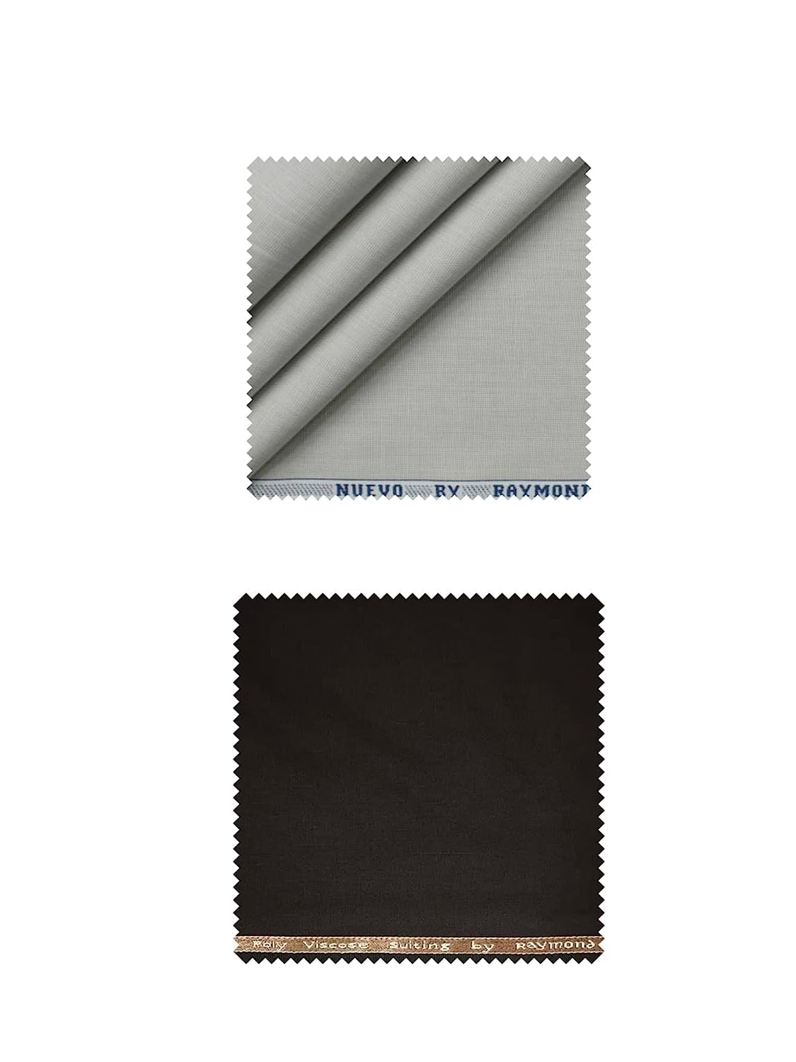 raymond Polyviscose Trouser- 100% Cotton Shirt Fabric Combo Box (Unstitched, All Weather Fabric, (BROWN PANT +GREY SHIRT)-picture-28