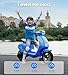 Kids Motorcycle, 2 Wheel Electric Motorcycle for Boys Ages 8-12, 24V Ride on Toys with Music, Story, Headlight, 3 Speed Options, Up to 60min Ride Time, for Riders up to 143 lbs, Easy Assemble, Blue