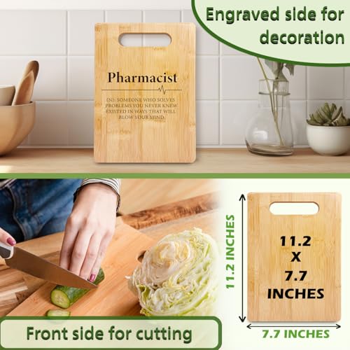 Tabla de cortar rectangular para cocina de bamboo miniatura 2