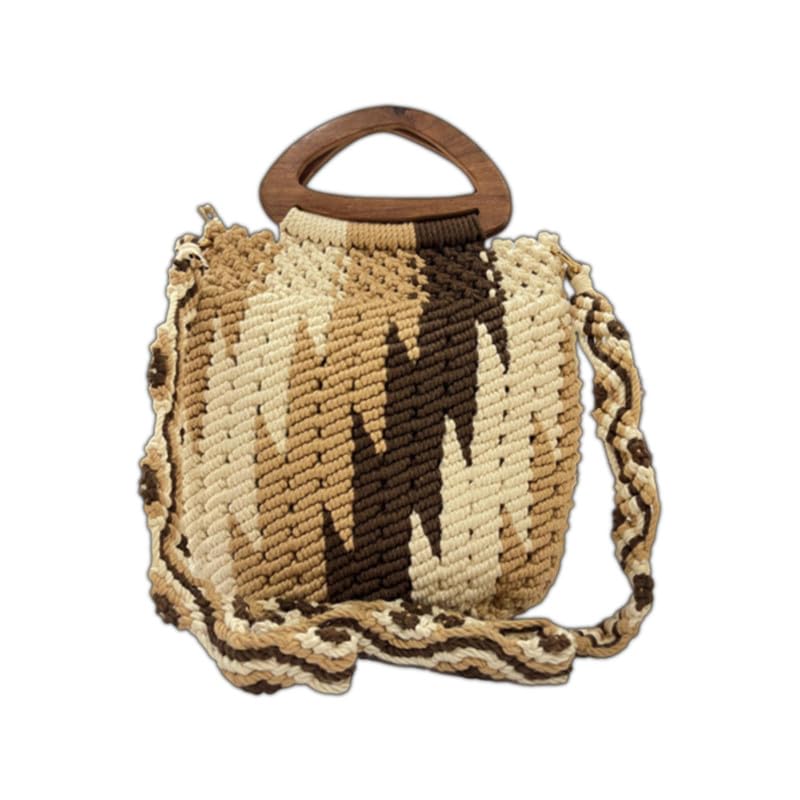 See full amazon price history chart for Maresse Handcrafted Crochet Bag with Wooden Handle | Trendy Macrame Purse | Handmade Tote in Brown & Beige | Stylish Knitting and Weaving Handbag | Unique Bohemian Fashion Statement (ShadowWeave) Maresse Handcrafted Crochet Bag with Wooden Handle | Trendy Macrame Purse | Handmade Tote in Brown & Beige | Stylish Knitting and Weaving Handbag | Unique Bohemian Fashion Statement (ShadowWeave) (B0D9H7VG3M) Amazon Price History, Amazon Price Tracker