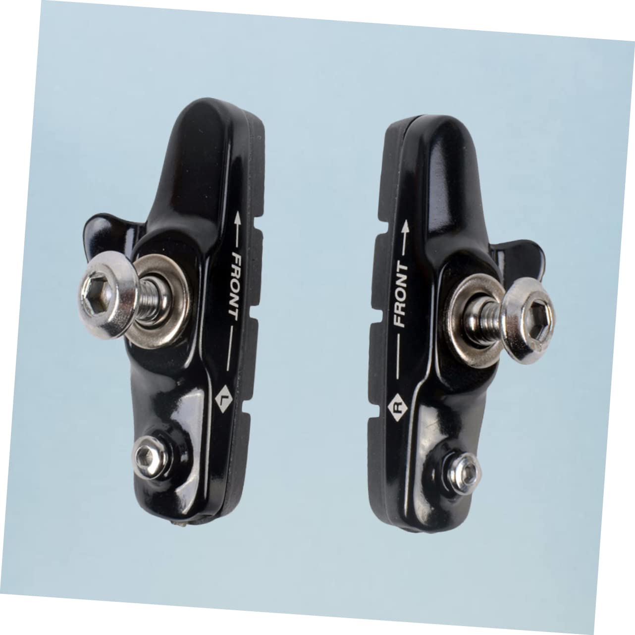 INOOMP 3paia Pastiglie Freno c per Bici da Corsa e Mountain Bike Componenti Lega di Alluminio con Design Curvo Antiscivolo e Silenzioso Nero
