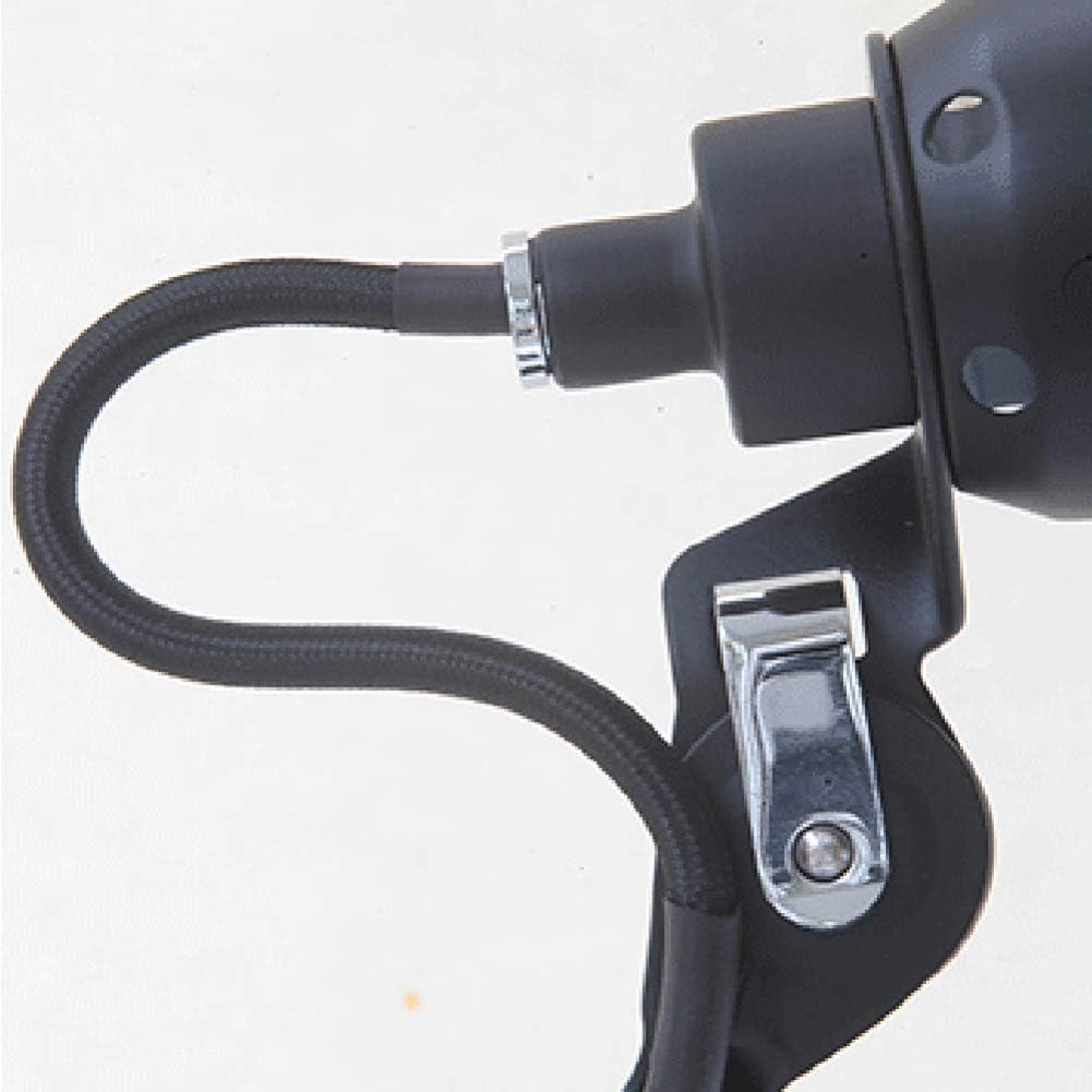 E27 Wandlampe mit Schalter und Kabel Stecker Vintage Verstellbare Flexible Langer Arm Leselampe Industrielampe Schwenkbar Teleskop Wandleuchte Wohnzimmer Schlafzimmer Nachttischlampe