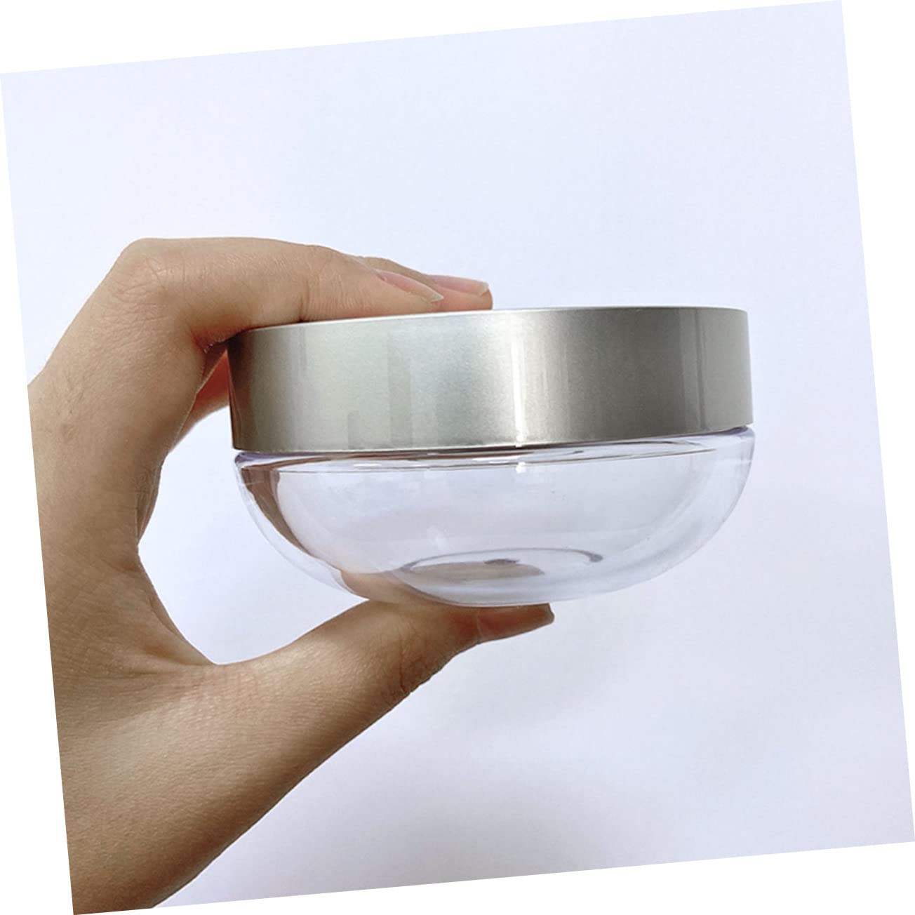 VICASKY Empty Powder Box Mesh Abs Flocking Airtight Lid Easy Storage Suitable for Powders