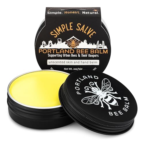 Portland Bee Balm Simple Salve All Natural Handmade Beeswax Based Hand and Body Moisturizing Balm
