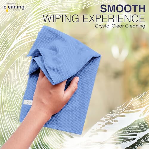 DCS-Microfibre-Cleaning-Cloth-Blue-Pack-of-10-Large-Size-40x40cm-Super-Soft-Premium-Streak-Free-Washable-Cloth-Duster-for-Kitchen-Bathrooms-Surfaces-Mirrors-Car-Motorbike